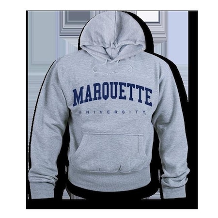 W Republic Game Day Hoodie Marquette University; Heather Grey - Large